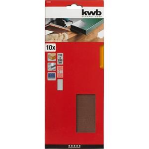 Kwb 812240 Schleifpapier Körnung 240 (L x B) 280mm x 115mm 10St.