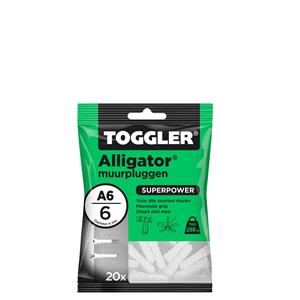 Toggler Alligator Muurplug A6 Ø6mm 20st.