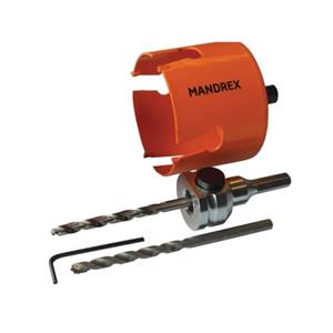 MANDREX Gatenzaag Ø76mm Met Gatenzaghouder - Rood