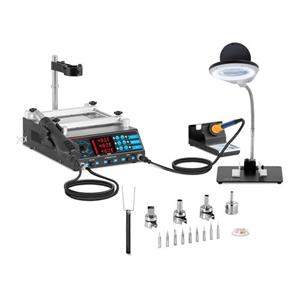 Stamos Soldering Soldeerstation Met Voorverwarmplaat En 2 Houders + Accessoires S-ls-10