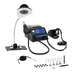 Stamos Soldering Soldeerstation Met Tinrolapparaat En Soldeerdampafzuiging + Accessoires S-ls-6