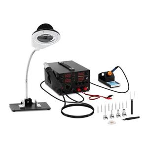 Stamos Soldering Set Soldeerstation Met Geïntegreerde Laboratoriumvoeding + Toebehoren S-ls-1