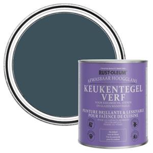 Rust-Oleum Keukentegelverf Hoogglans - Avondblauw 750ml