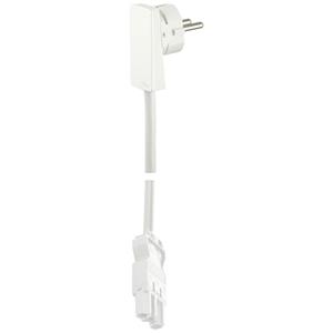 EVOline 1512 0015 2300 Strom Anschlusskabel Weiß 1.5m