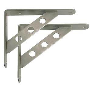Amig Plankdrager/steun Heavy Support - 2x - metaal - zilver - H200 x B160 mm - Tot 370 kg -