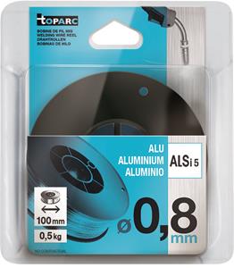 Toparc Draadrol aluminium Ø 100 mm - Ø 0,8 mm 5 kg  086685