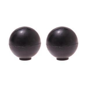 PROTECT-IT Deurstopper/deurbuffer Golf - 2x - D35mm - rubber - zwart -