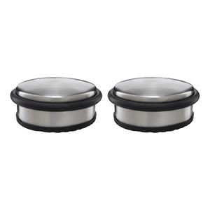 PROTECT-IT Deurstopper/deurbuffer - 2x - D100 x H45mm - 1,15kg - RVS - premium - zonder montage -