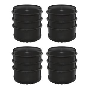 PROTECT-IT Deurstopper/deurbuffer - 4x - D77 x H70mm - 1,15kg - RVS - premium - zonder montage -