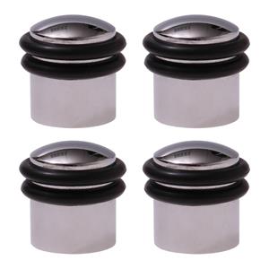 PROTECT-IT Deurstopper/deurbuffer Triton - 4x - D30mm - inclusief schroeven - verchroomd -