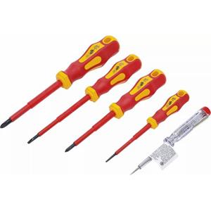 bgstechnic Bgs Diy VDE-Elektriker-Schraubendreher-Satz Schlitz/Kreuzschlitz 5-tlg.