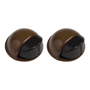 Amig Deurstopper/deurbuffer - 2x - D50mm - zelfklevend - bruin -