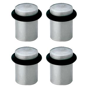 Amig Deurstopper/deurbuffer - 4x - D20mm - inclusief schroeven - mat rvs -