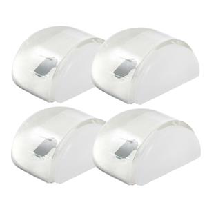 Amig Deurstopper/deurbuffer - 4x - D42mm - zelfklevend - transparant -