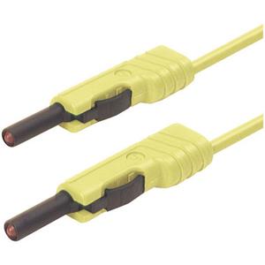 SKS Hirschmann MLB 50/1 V ge Meetsnoer [Banaanstekker 4 mm - Banaanstekker 4 mm] 0.50 m Geel 1 stuk(s)