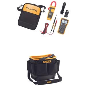 Fluke FLUKE-117/323/TB25 Hand-Multimeter, Stromzange digital inkl. Prüfkabel, inkl. Tasche CAT III