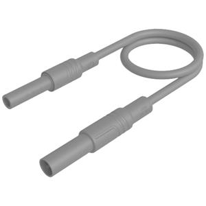 SKS Hirschmann MAL S GG-B 100/2,5 schwarz Veiligheidsmeetsnoer [4mm-veiligheidsstekker - 4mm-veiligheidsbus] 100 cm Zwart 1 stuk(s)