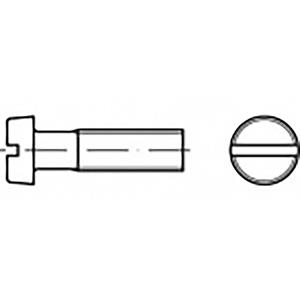 TOOLCRAFT TO-6864918 Cilinderkopschroef M2.5 10 mm Sleuf ISO 1207 Staal Verzinkt 200 stuk(s)