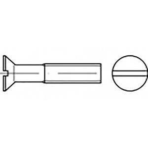 TOOLCRAFT TO-6867843 Verzonken schroeven M2 10 mm Sleuf ISO 2009 RVS V4A A4 200 stuk(s)