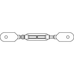 TOOLCRAFT TO-6866091 Spannschloss M27 Stahl feuerverzinkt DIN 1480 1St.