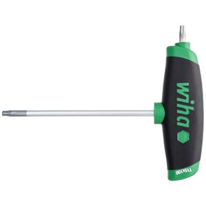 Stiftschlüssel mit Quergriff ComfortGrip torx mit Seitenabtrieb mattverchromt T10 (45446) - Wiha