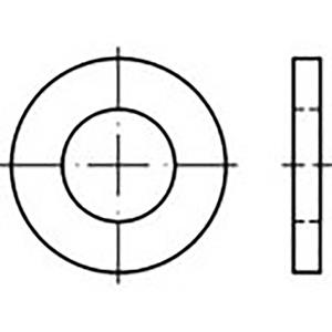 TOOLCRAFT Unterlegscheiben 4mm 8mm Stahl verzinkt 1000 St. TO-6865731
