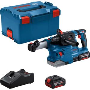 Bosch GBH 18V-22 18V Accu Boorhamer Set In L-Boxx (2x 4.0Ah) - Met Afzuigunit