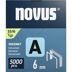 Novus Nietjes type 53 5000 stuk(s) 042-0761 Afm. (l x b) 6 mm x 11.3 mm