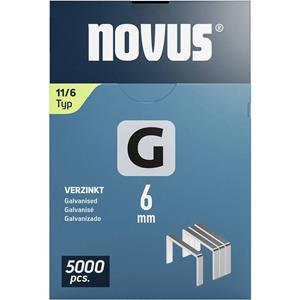 Novus Nietjes type 11 5000 stuk(s) 042-0765 Afm. (l x b) 6 mm x 10.6 mm