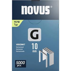 Novus Flachdrahtklammern G Typ 11 10mm 5000 St. 042-0767 Abmessungen (L x B) 10mm x 10.6mm