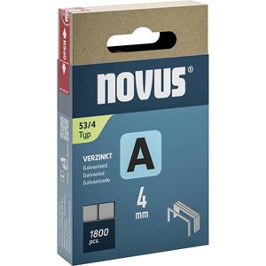 Novus Nietjes type 53 1800 stuk(s) 042-0772 Afm. (l x b) 4 mm x 11.3 mm