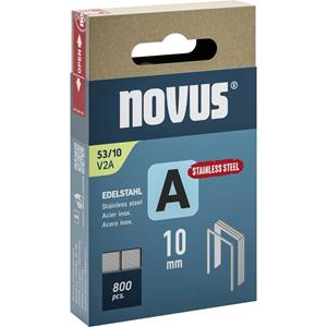 Novus Feindrahtklammern A Typ 53 10mm V2A 800 St. 042-0779 Abmessungen (L x B) 10mm x 11.3mm