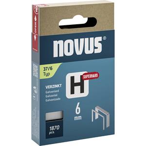 Novus Fijndraadklemmen H type 37 6 mm super hard 1870 stuk(s) 042-0784 Afm. (l x b) 6 mm x 10.6 mm