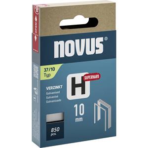 Novus Fijndraadklemmen H type 37 10 mm super hard 850 stuk(s) 042-0786 Afm. (l x b) 10 mm x 10.6 mm