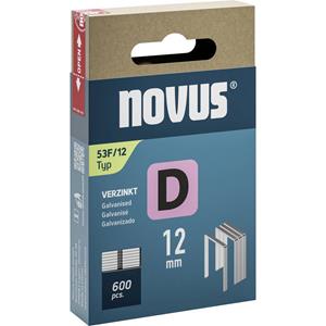 Novus Flachdrahtklammern D Typ 53 F 12mm 600 St. 042-0791 Abmessungen (L x B) 12mm x 11.3mm