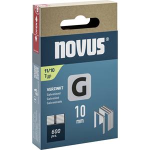 Novus Flachdrahtklammern G Typ 11 10mm 600 St. 042-0797 Abmessungen (L x B) 10mm x 10.6mm