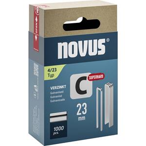 Novus Schmalrückenklammern C Typ 4 23mm 1000 St. 042-0803 Abmessungen (L x B) 23mm x 6.1mm