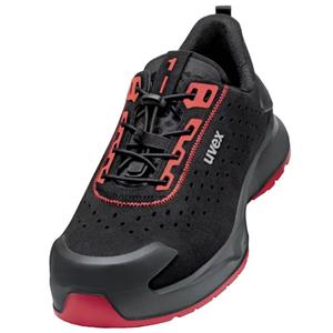 Uvex S1 PL PUR W11 6802245 Sicherheitshalbschuh S1PL Schuhgröße (EU): 45 Schwarz, Rot 1 Paar