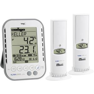 tfadostmann TFA Dostmann KLIMALOGG PRO Starter Set Luftfeuchtemessgerät (Hygrometer) 1% rF 99% rF Raumklima Sta