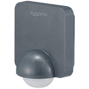 Sygonix SY-5836536 Wand PIR-Bewegungsmelder 360° Relais Dark-Grey IP54