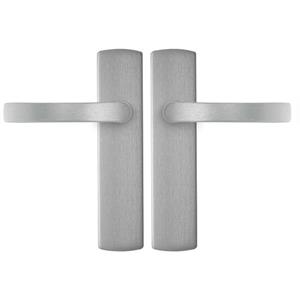 AXA Binnendeurbeslag Curve Klik Kruk Blok Aluminium Blind