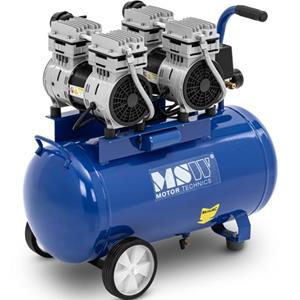 MSW Compressor Olievrij - 50 L - 2 X 750 W -  - -0ac2750-50l