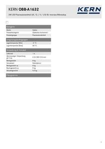 Kern OBB-A1632 Fluorescence unit