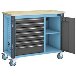 HAZET Werkbank · rijdend · Assistent 179NW · assortiment 179NW-7/228 · 228-delig · Laden, ondiep: 6?x 81?x?522?x?398 mm · Laden, diep: 1?x