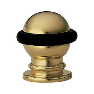 AMIG Deurstopper/deurbuffer - 1x - D22mm - inclusief schroeven - goud  -