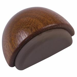 AMIG Deurstop/deurmagneet - D48mm - zelfklevend - mahonie - hout  -