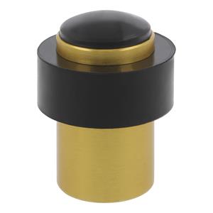 AMIG Deurstopper/deurbuffer - 1x - D30mm - inclusief schroeven - goud  -