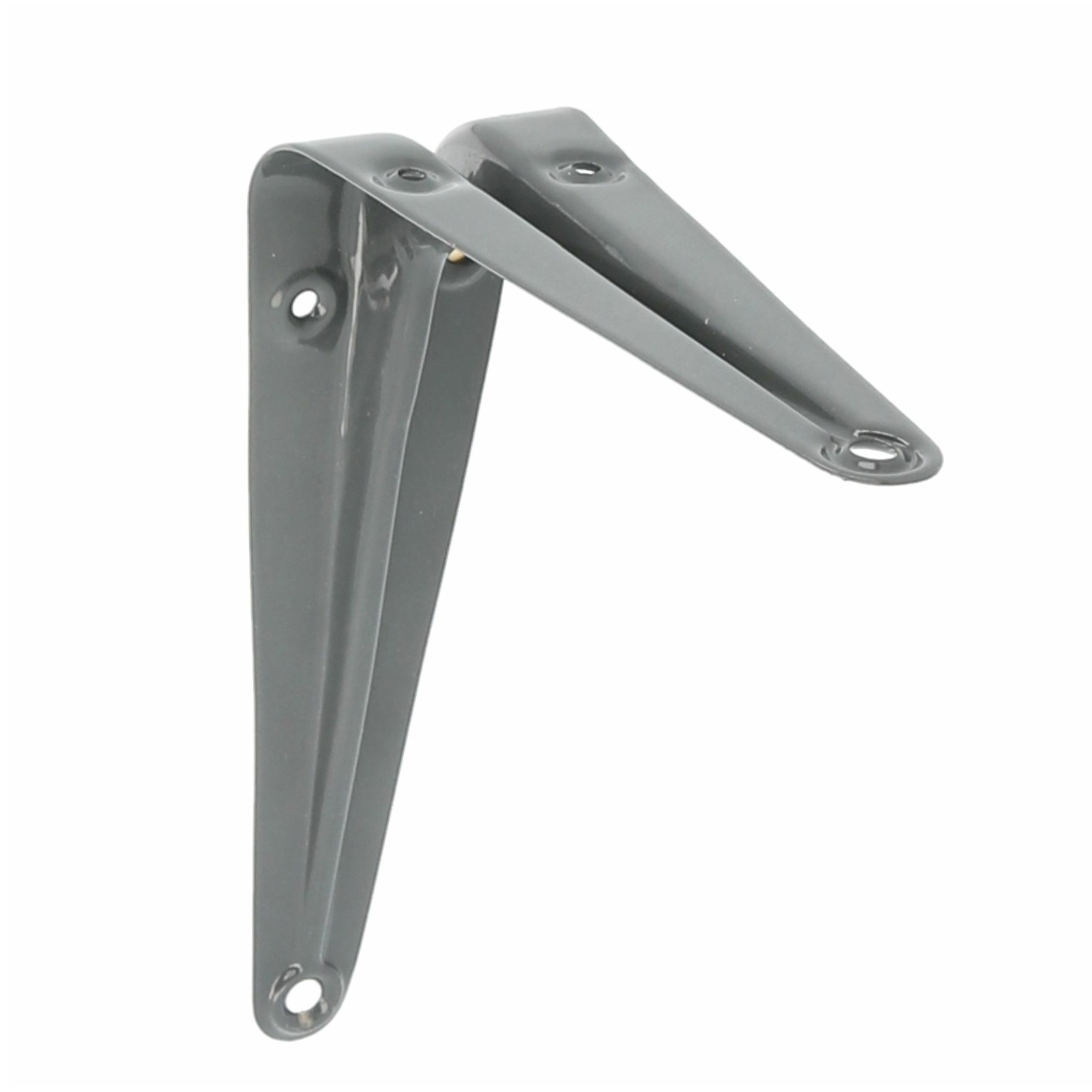 AMIG Plankdrager/planksteun van metaal - gelakt grijs - 150 x 125 mm -
