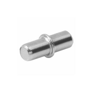 AMIG Kastplankdragers/steunen - 8x stuks - metaal - zilver - D5 x L16 mm -