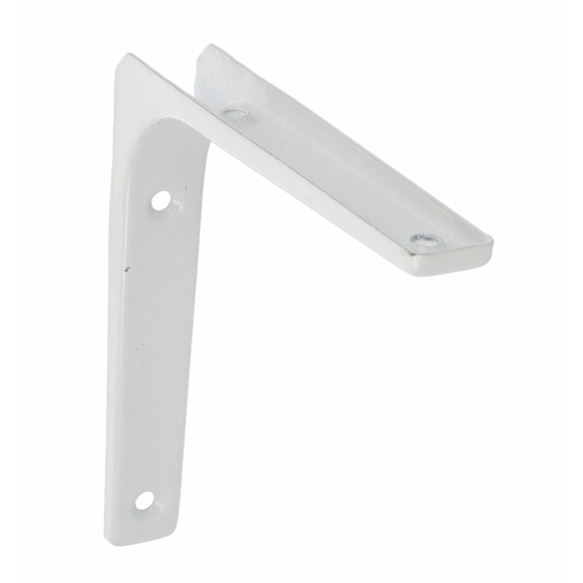 AMIG Plankdrager/planksteun van metaal - gelakt wit - H125 x B125 mm -